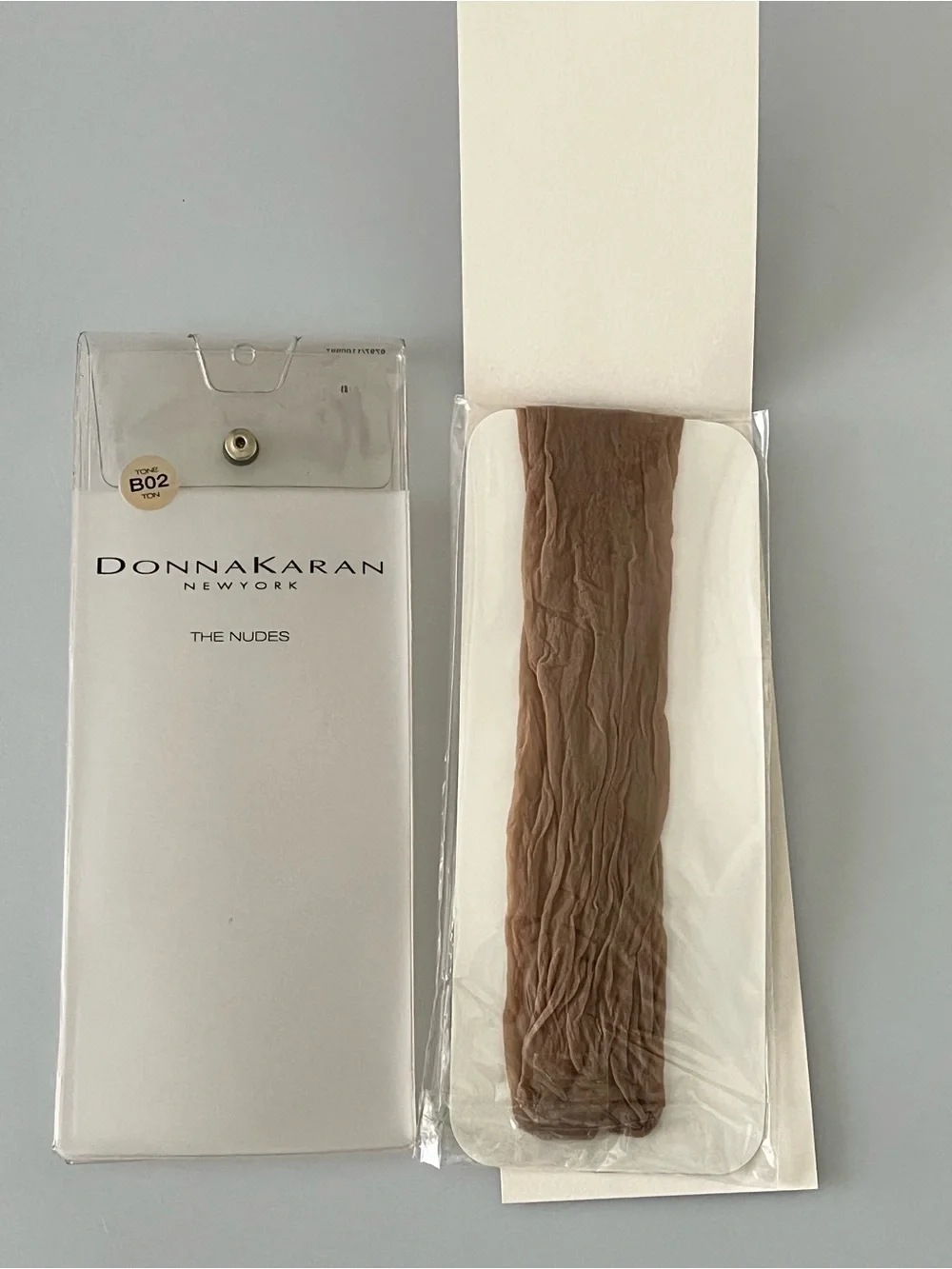 Vintage 90s Donna Karan The Nudes Knee High Hosiery One Size
